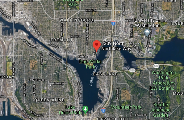 Lake Union Landing Floating Homes Location Map